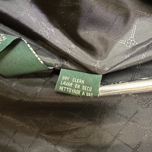 Vintage Lauren Ralph Lauren Black Tuxedo Velvet Collar Equestrian Riding 90s 8P - Picture 10 of 16